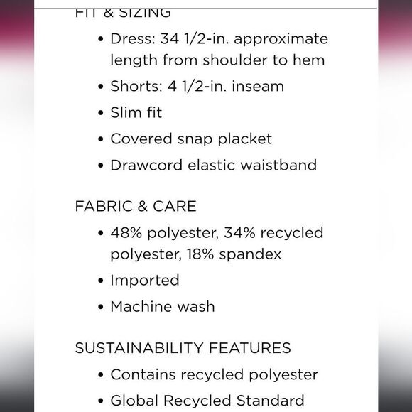 FLX Skort Tank Dress Zip-Up Tie Waist with Built in Shorts XSMALL - Picture 14 of 16